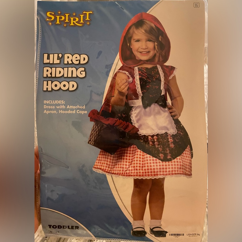 Toddler 2T Little Red Riding Hood Costume
